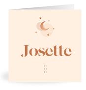 Geboortekaartje naam Josette m1