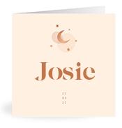 Geboortekaartje naam Josie m1