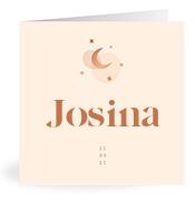 Geboortekaartje naam Josina m1
