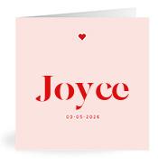 Geboortekaartje naam Joyce m3