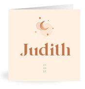 Geboortekaartje naam Judith m1