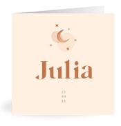 Geboortekaartje naam Julia m1