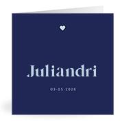 Geboortekaartje naam Juliandri j3