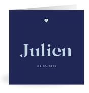 Geboortekaartje naam Julien j3