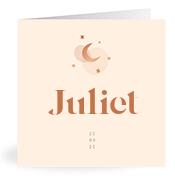 Geboortekaartje naam Juliet m1