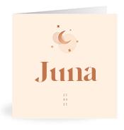 Geboortekaartje naam Juna m1