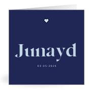 Geboortekaartje naam Junayd j3