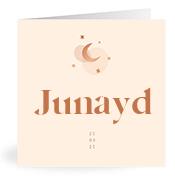 Geboortekaartje naam Junayd m1