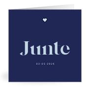 Geboortekaartje naam Junte j3