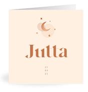 Geboortekaartje naam Jutta m1