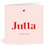 Geboortekaartje naam Jutta m3