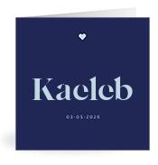 Geboortekaartje naam Kaeleb j3
