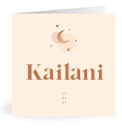 Geboortekaartje naam Kailani m1