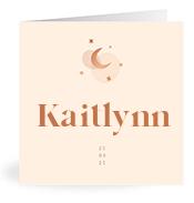Geboortekaartje naam Kaitlynn m1