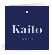 Geboortekaartje naam Kaito j3