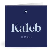 Geboortekaartje naam Kaleb j3