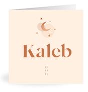 Geboortekaartje naam Kaleb m1