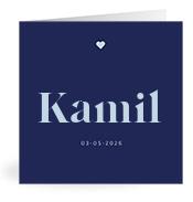 Geboortekaartje naam Kamil j3