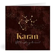 Geboortekaartje naam Karan u3