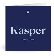 Geboortekaartje naam Kasper j3