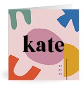 Geboortekaartje naam Kate m2