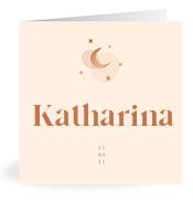 Geboortekaartje naam Katharina m1