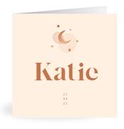 Geboortekaartje naam Katie m1
