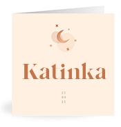 Geboortekaartje naam Katinka m1