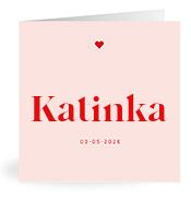 Geboortekaartje naam Katinka m3