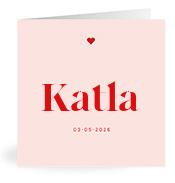Geboortekaartje naam Katla m3