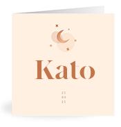 Geboortekaartje naam Kato m1