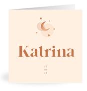 Geboortekaartje naam Katrina m1