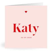 Geboortekaartje naam Katy m3