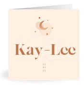 Geboortekaartje naam Kay-Lee m1
