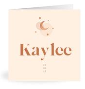 Geboortekaartje naam Kaylee m1