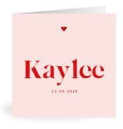 Geboortekaartje naam Kaylee m3