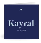 Geboortekaartje naam Kayral j3