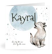 Geboortekaartje naam Kayral j4