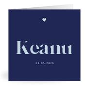 Geboortekaartje naam Keanu j3