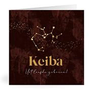 Geboortekaartje naam Keiba u3