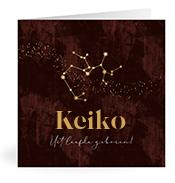 Geboortekaartje naam Keiko u3