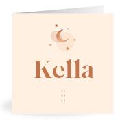 Geboortekaartje naam Kella m1