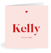 Geboortekaartje naam Kelly m3