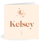Geboortekaartje naam Kelsey m1