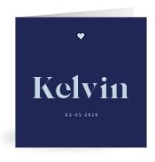 Geboortekaartje naam Kelvin j3