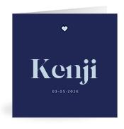 Geboortekaartje naam Kenji j3