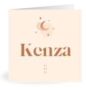 Geboortekaartje naam Kenza m1
