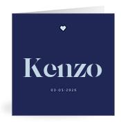Geboortekaartje naam Kenzo j3