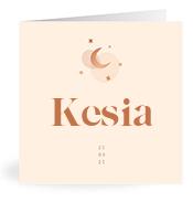 Geboortekaartje naam Kesia m1