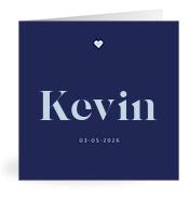 Geboortekaartje naam Kevin j3